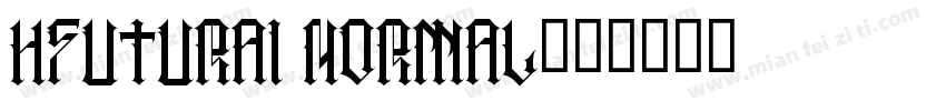 HFutura1 Normal字体转换